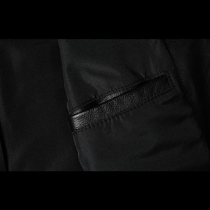 Motorcycle Casual Slim Fit Genuine Leather Jacket