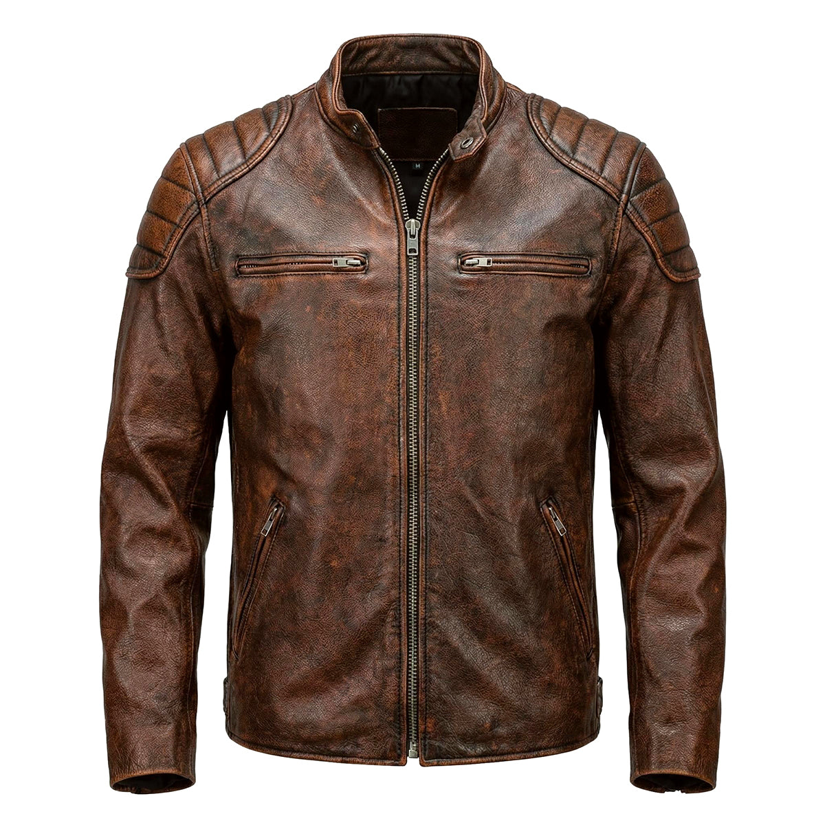 Amekaji Cowhide Genuine Leather Jacket