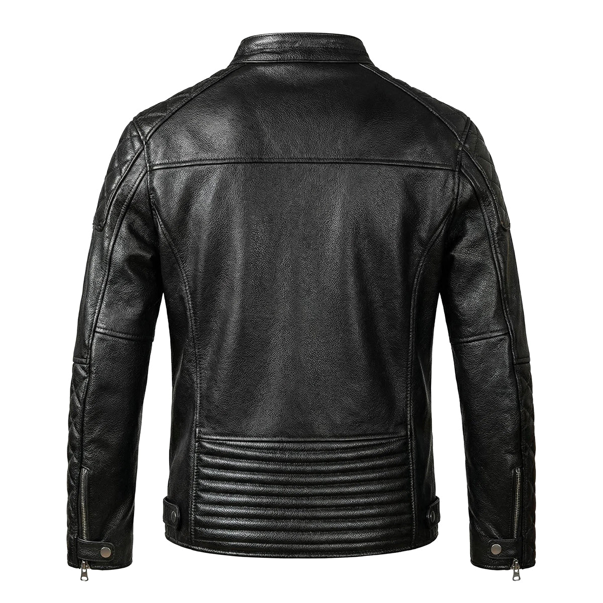 Motorcycle Autumn Winter Riding Leather Jacket