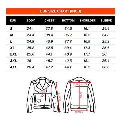Large Lapel Motorcycle Genuine Leather Jacket