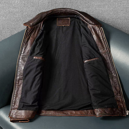 Retro M65 Workwear Motorcycle Leather Jacket