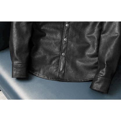 Super Soft Genuine Leather Shirt-Style Jacket