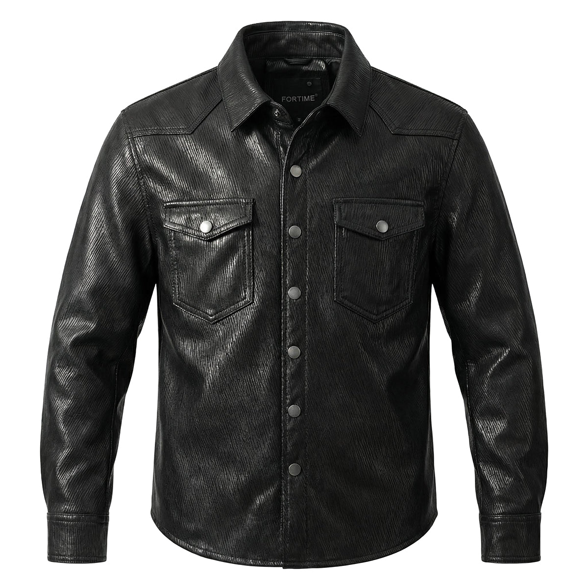 Super Soft Genuine Leather Shirt-Style Jacket