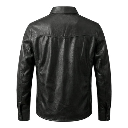 Super Soft Genuine Leather Shirt-Style Jacket