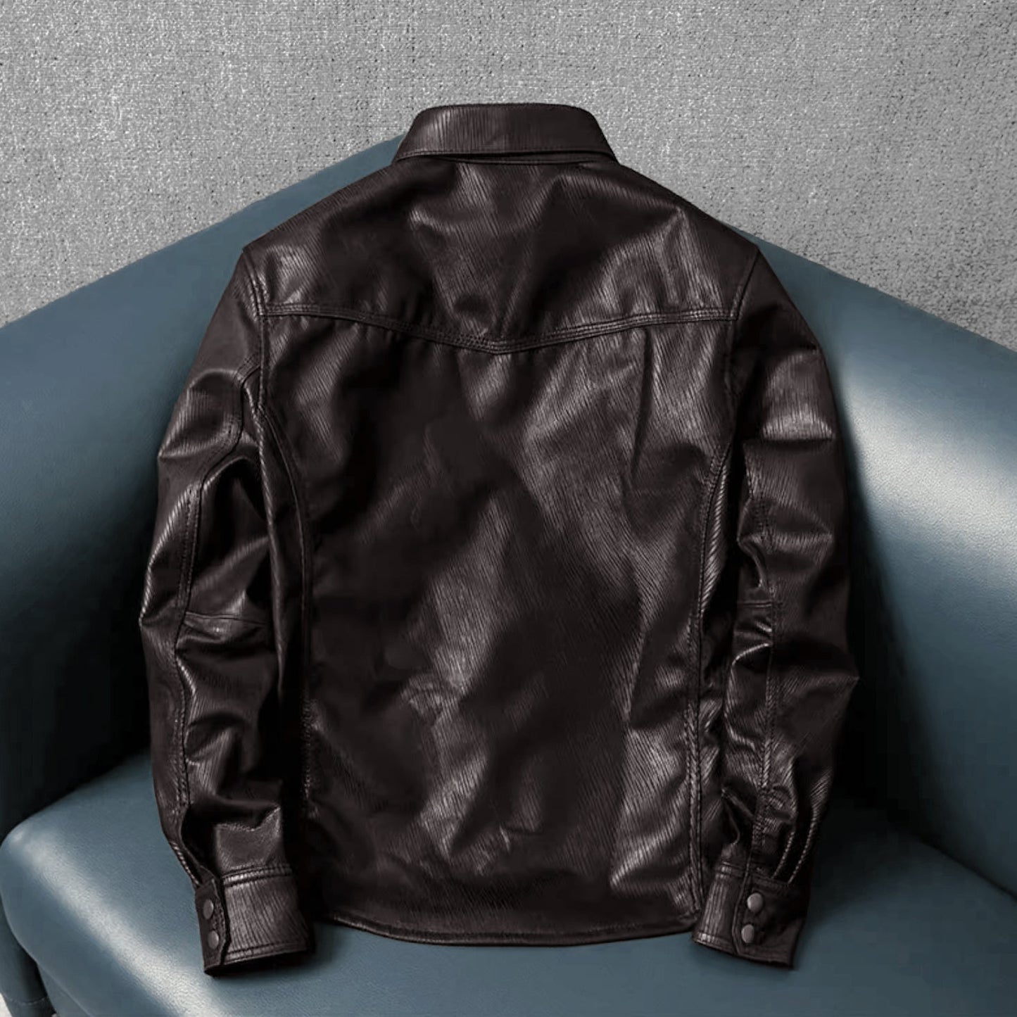 Super Soft Genuine Leather Shirt-Style Jacket