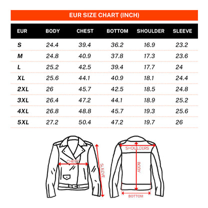 European-style Slim Fit Genuine Leather Jacket