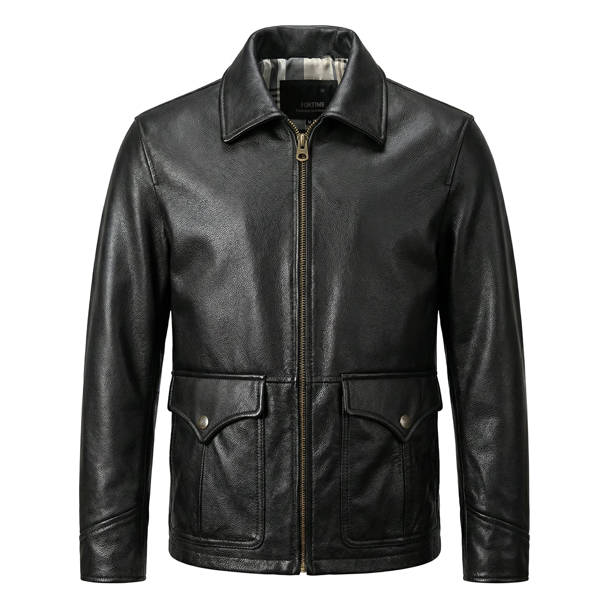 European-style Slim Fit Genuine Leather Jacket
