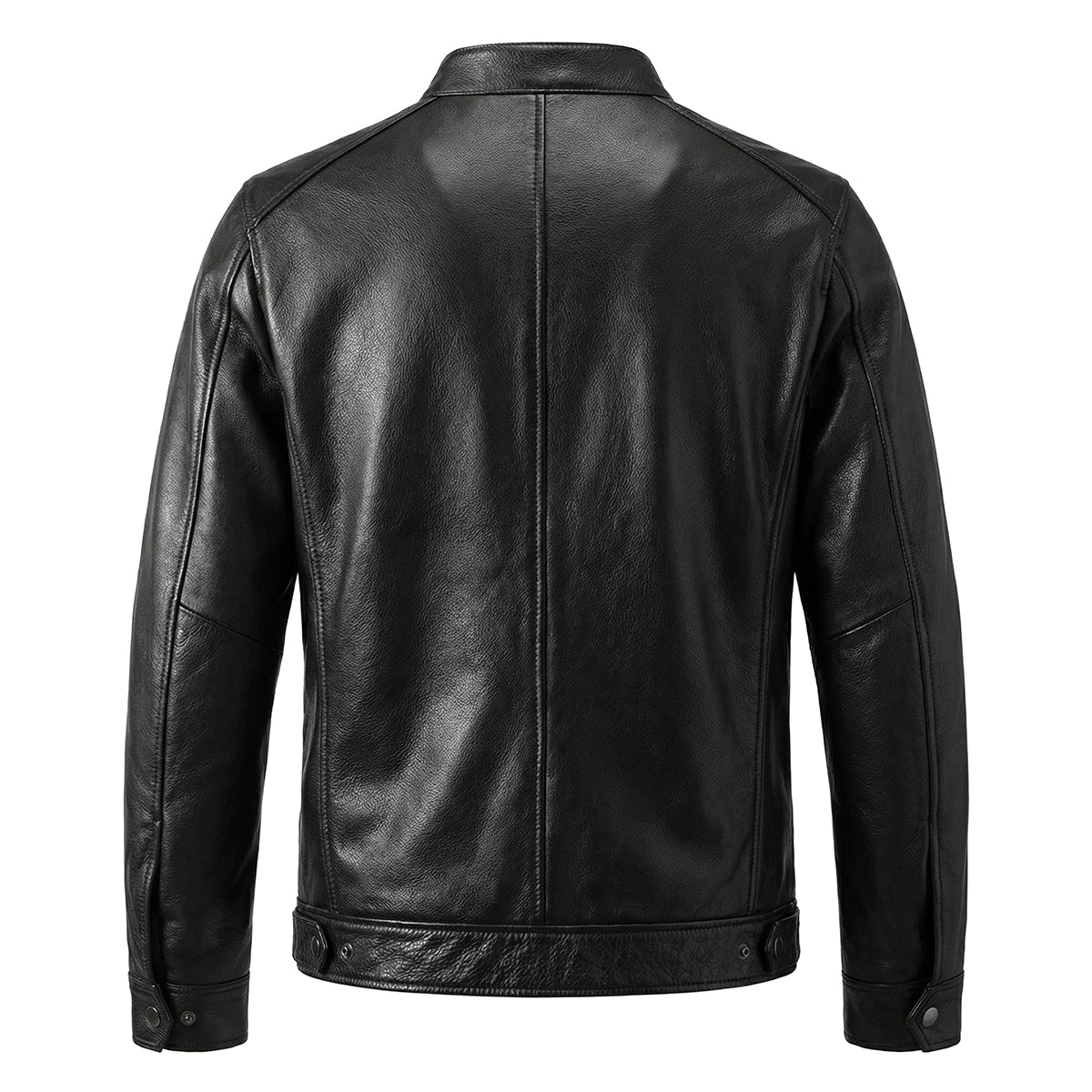 Large Size Motorcycle Cowhide Leather Jacket