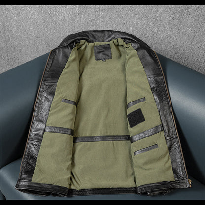 M6 Soft Cowhide Motorcycle Leather Jacket