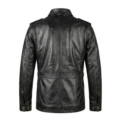M6 Soft Cowhide Motorcycle Leather Jacket