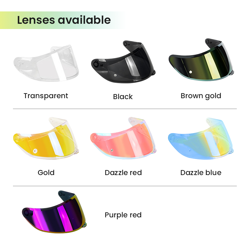 Full Face Motorcycle Helmet for Adult Men Women  P7 Dual Visor