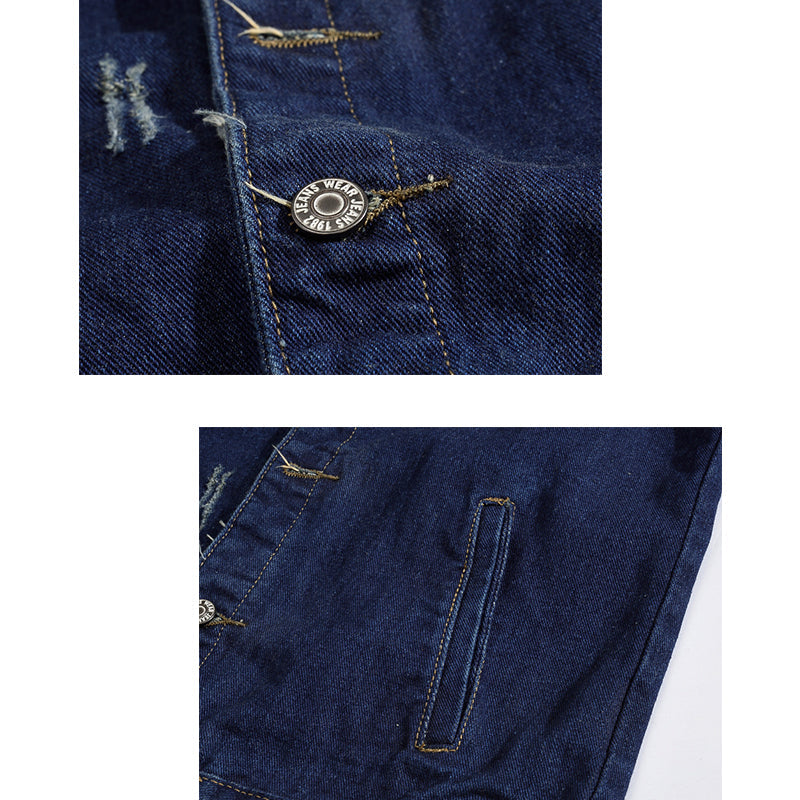 Biker Patch Badge Denim Vest