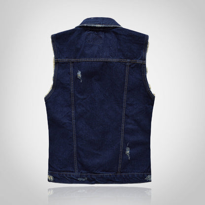 Biker Patch Badge Denim Vest