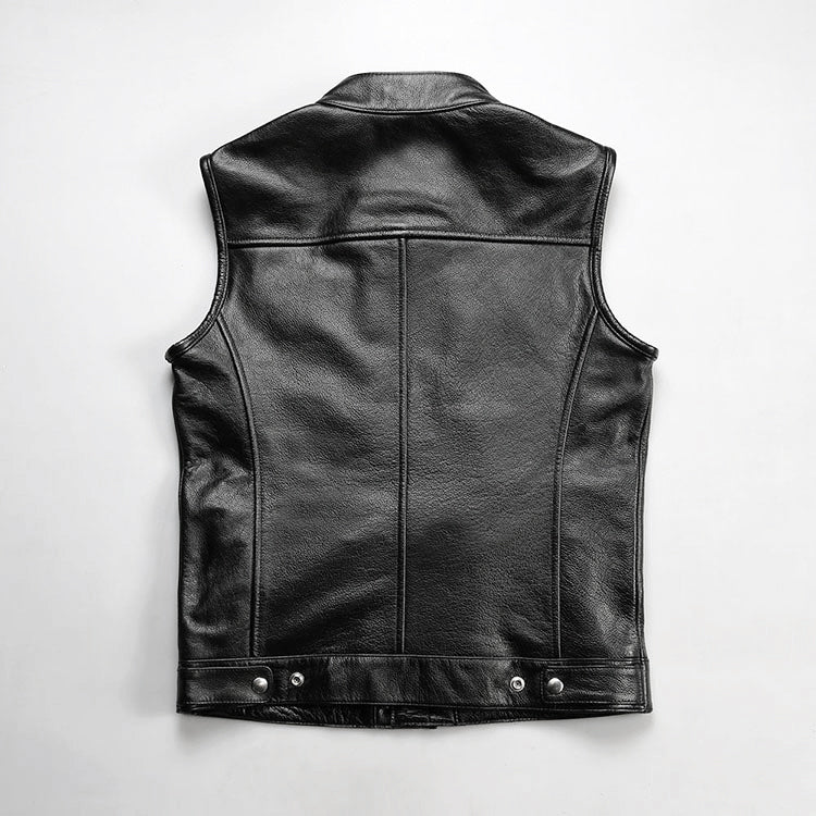 SOA Motorcycle Genuine Leather Vest