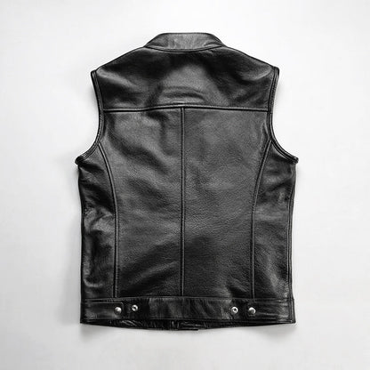 SOA Motorcycle Genuine Leather Vest