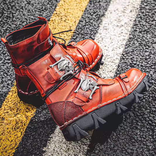 Men's Steampunk Stylish Leather Boots