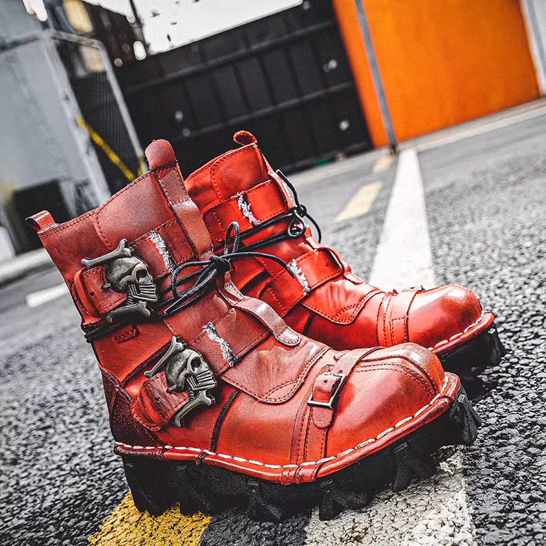 Men's Steampunk Stylish Leather Boots