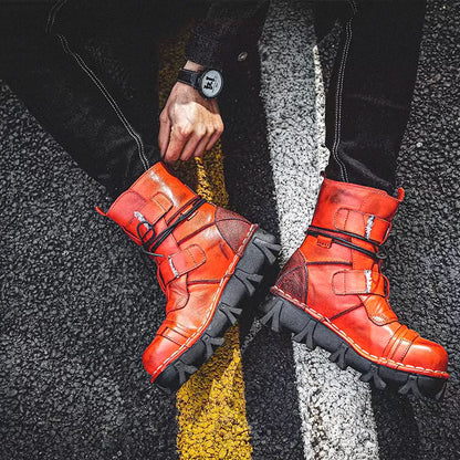 Men's Steampunk Stylish Leather Boots