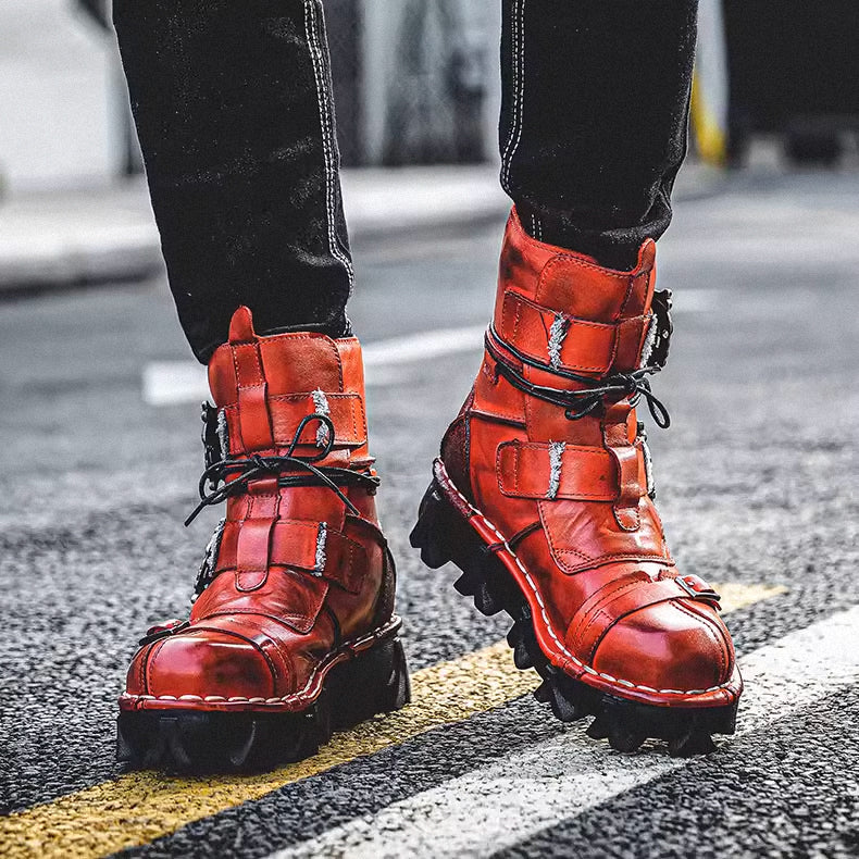 Men's Steampunk Stylish Leather Boots