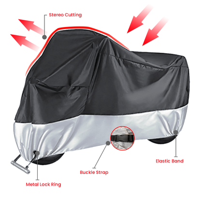 All-Weather Motorcycle Cover Waterproof Dustproof Sun Protection