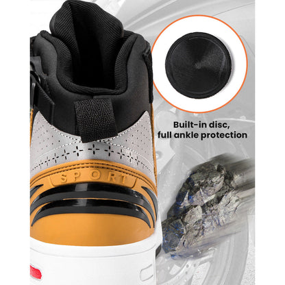 Men’s Motorcycle Boots with Quick Dial Closure – Urban Protective Riding Shoes