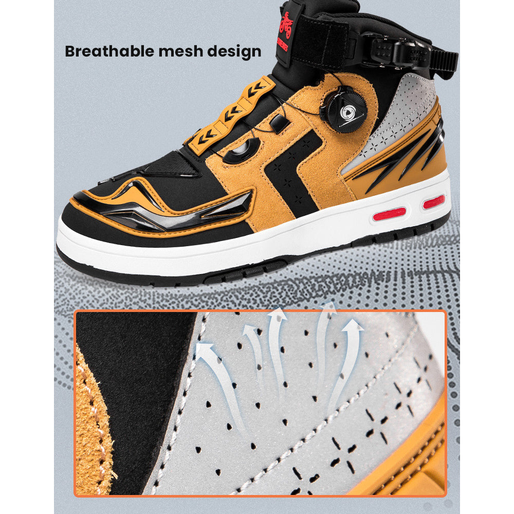 Men’s Motorcycle Boots with Quick Dial Closure – Urban Protective Riding Shoes
