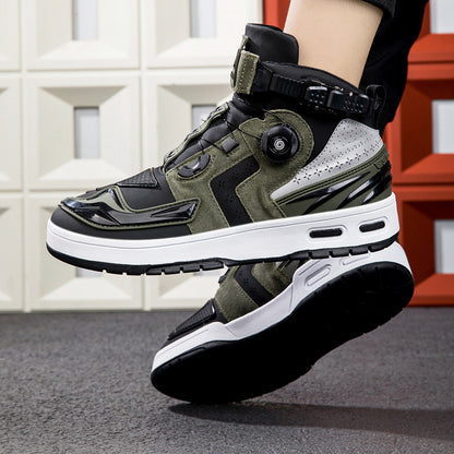Men’s Motorcycle Boots with Quick Dial Closure – Urban Protective Riding Shoes