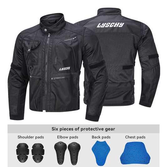 Summer Mesh Moto Armored Jacket