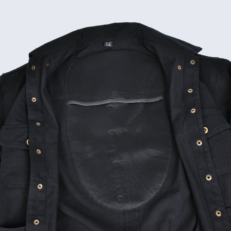 Motorcycle Denim Armored Riding Shirt