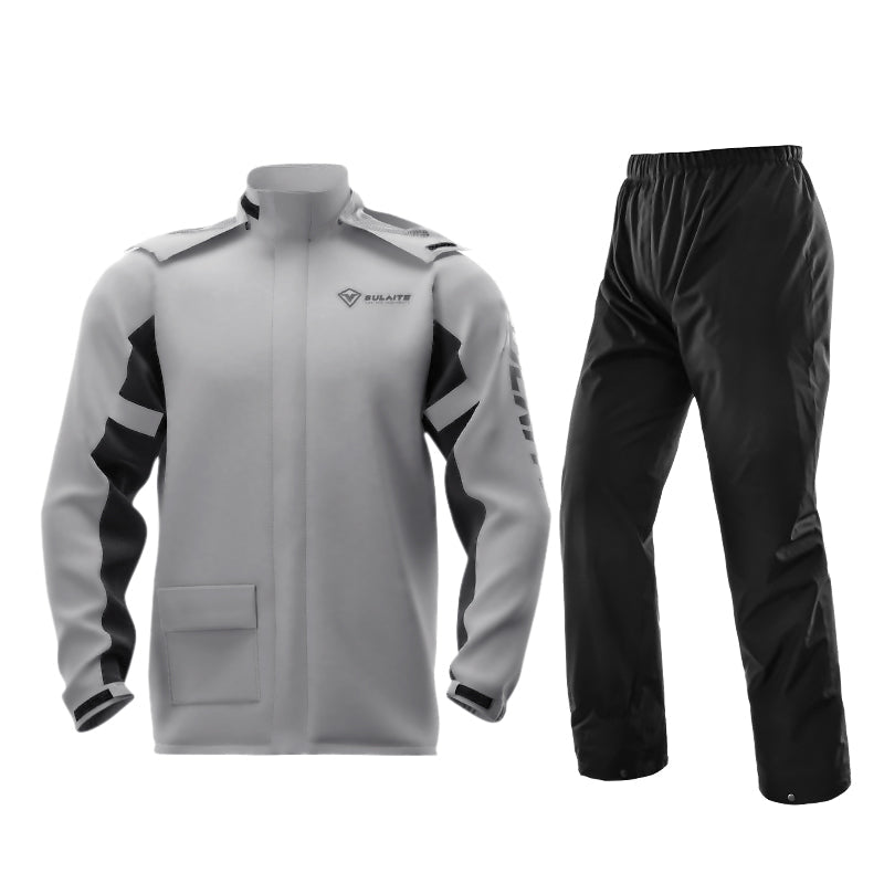 Split Raincoat Pants Suit with Hidden Shoe Covers