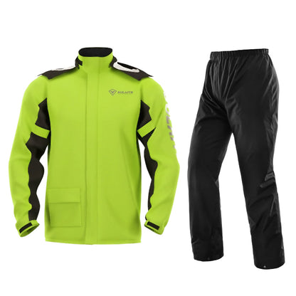 Split Raincoat Pants Suit with Hidden Shoe Covers