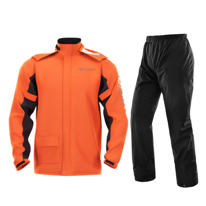Split Raincoat Pants Suit with Hidden Shoe Covers