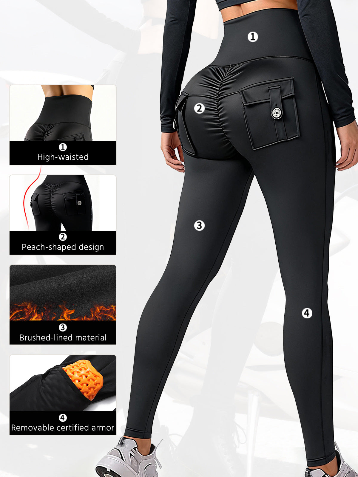 Women’s ShadowWing Brushed-Lined Armored Leggings