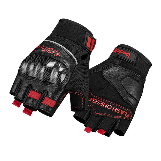 Summer Carbon Fiber Motorcycle Fingerless Gloves