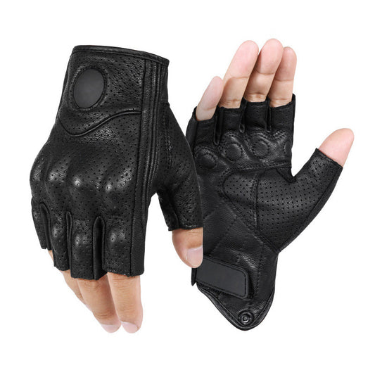Motorcycle Summer Genuine Leather Gloves