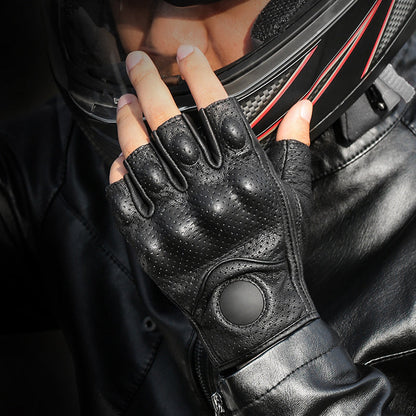 Motorcycle Summer Genuine Leather Gloves