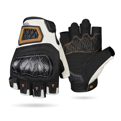 Motorcycle Carbon Fiber Fingerless Gloves