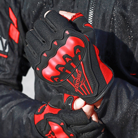 Motorcycle Anti-Fall Racing Fingerless Gloves