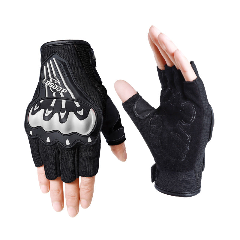 Motorcycle Anti-Fall Racing Fingerless Gloves