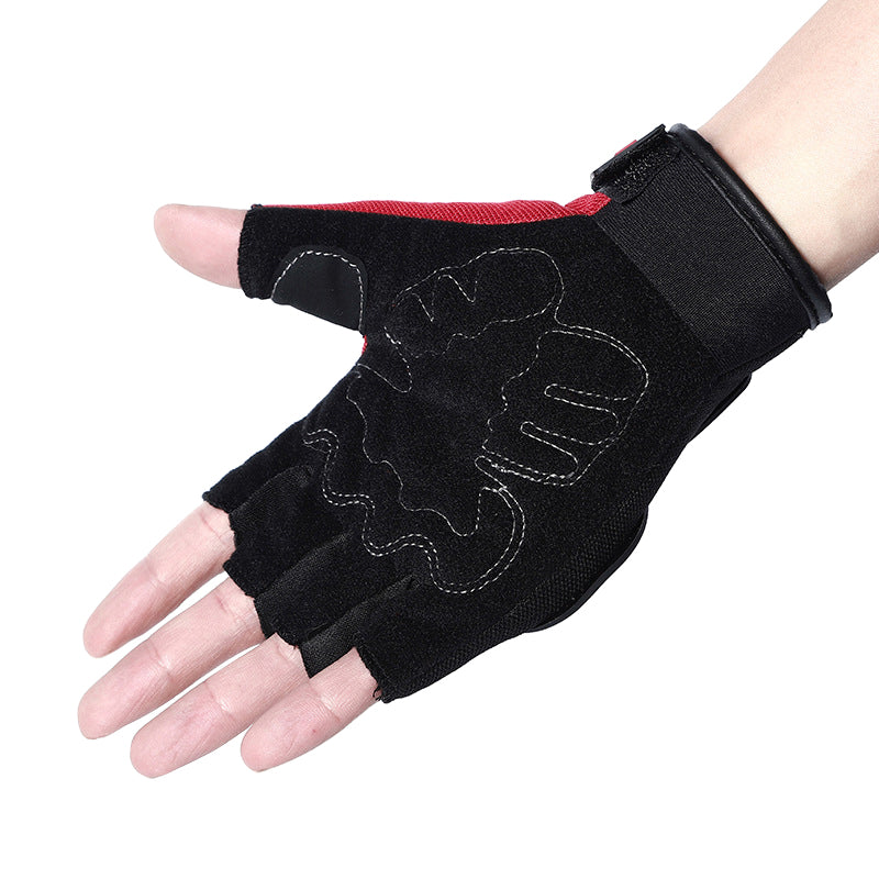 Motorcycle Anti-Fall Racing Fingerless Gloves