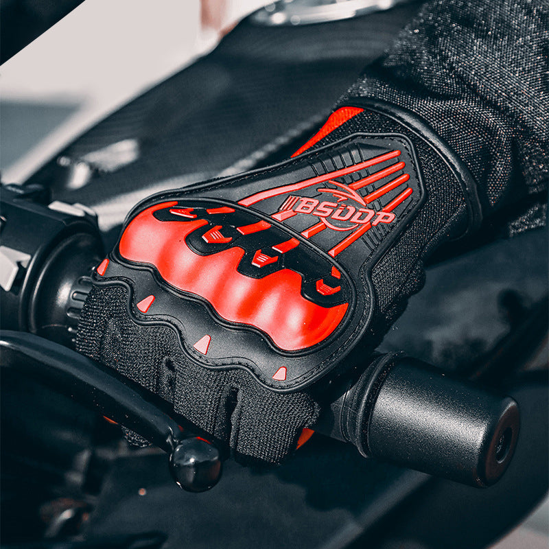 Motorcycle Anti-Fall Racing Fingerless Gloves