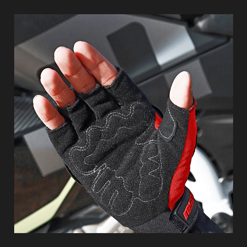 Motorcycle Anti-Fall Racing Fingerless Gloves