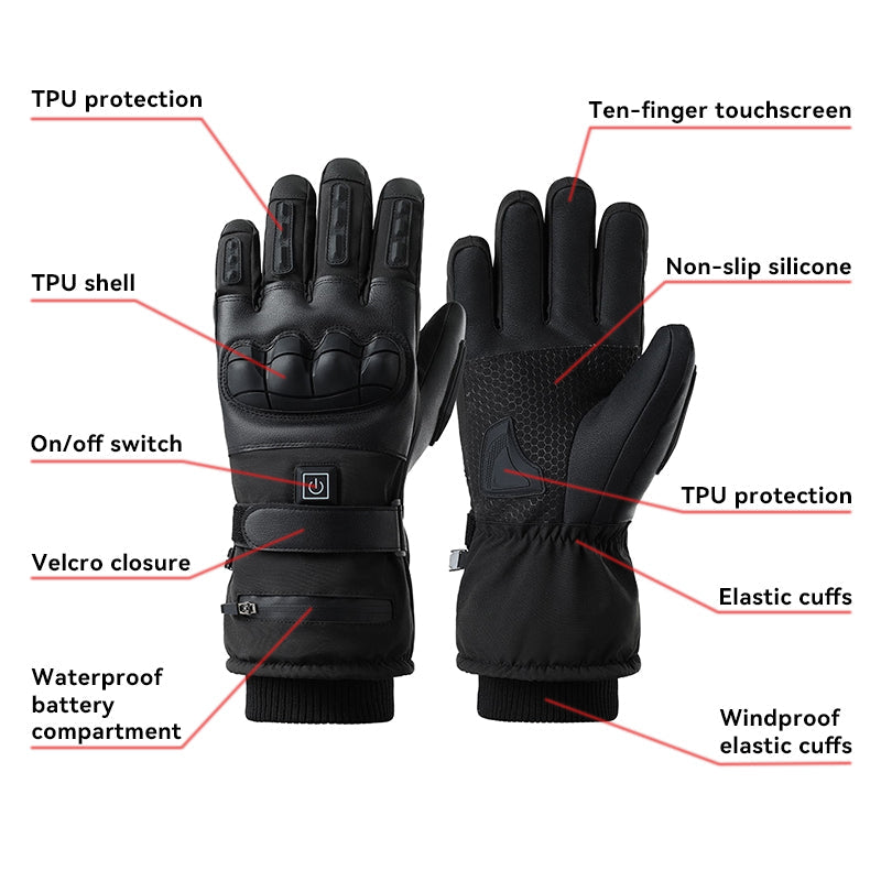Motorcycle Electric Heated Gloves Winter Protection