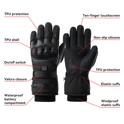 Motorcycle Electric Heated Gloves Winter Protection