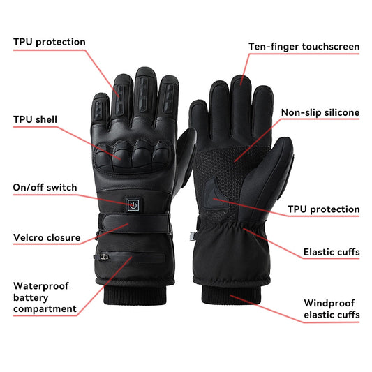 Motorcycle Electric Heated Gloves Winter Protection