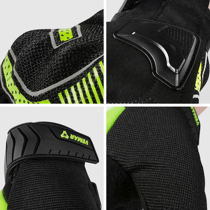 Motorcycle Knight Summer Fingerless Gloves