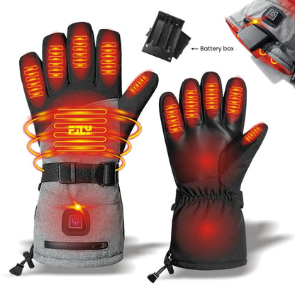 Smart Battery Heated Winter Motorcycle Gloves