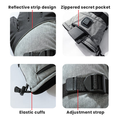 Smart Battery Heated Winter Motorcycle Gloves