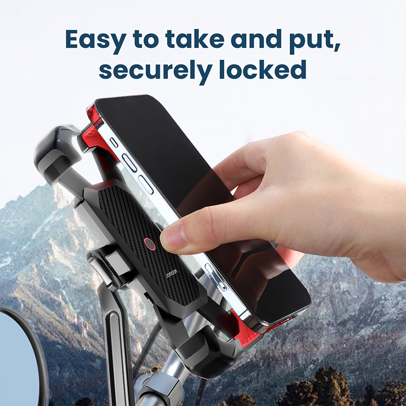 Auto-Secure Anti-Shake Motorcycle Phone Mount