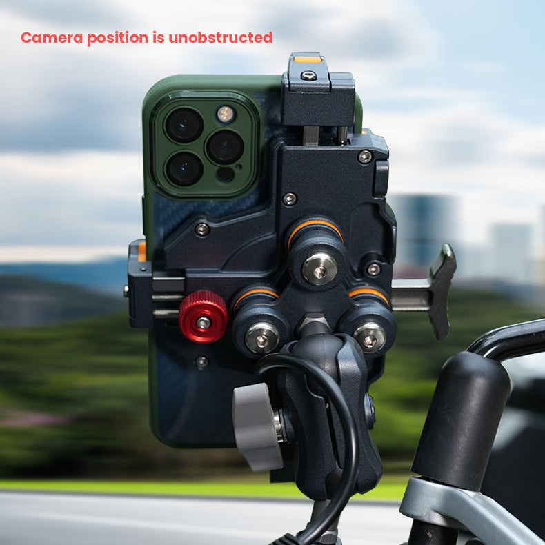 Flexible Anti-Shake Motorcycle Phone Mount